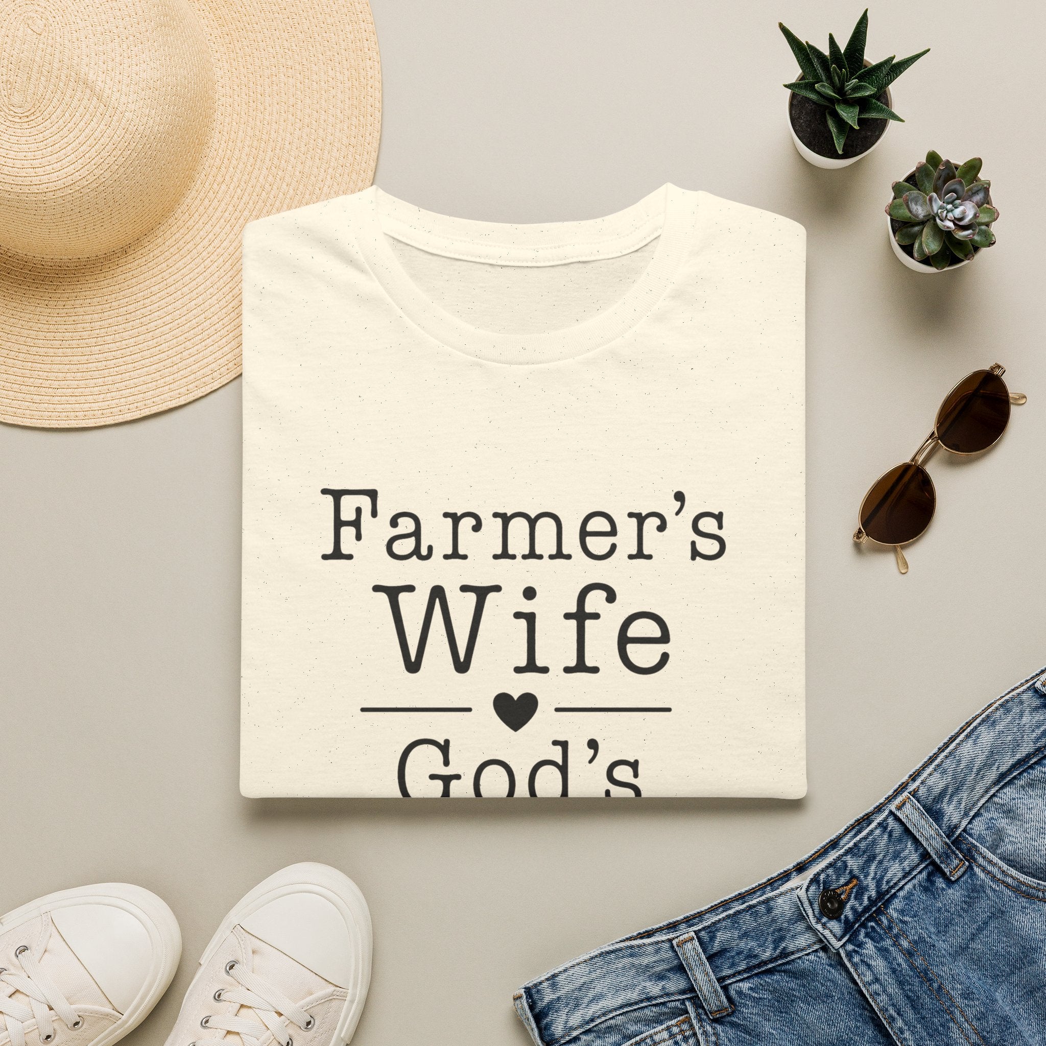 Farmer's Wife God's Daughter T-Shirt