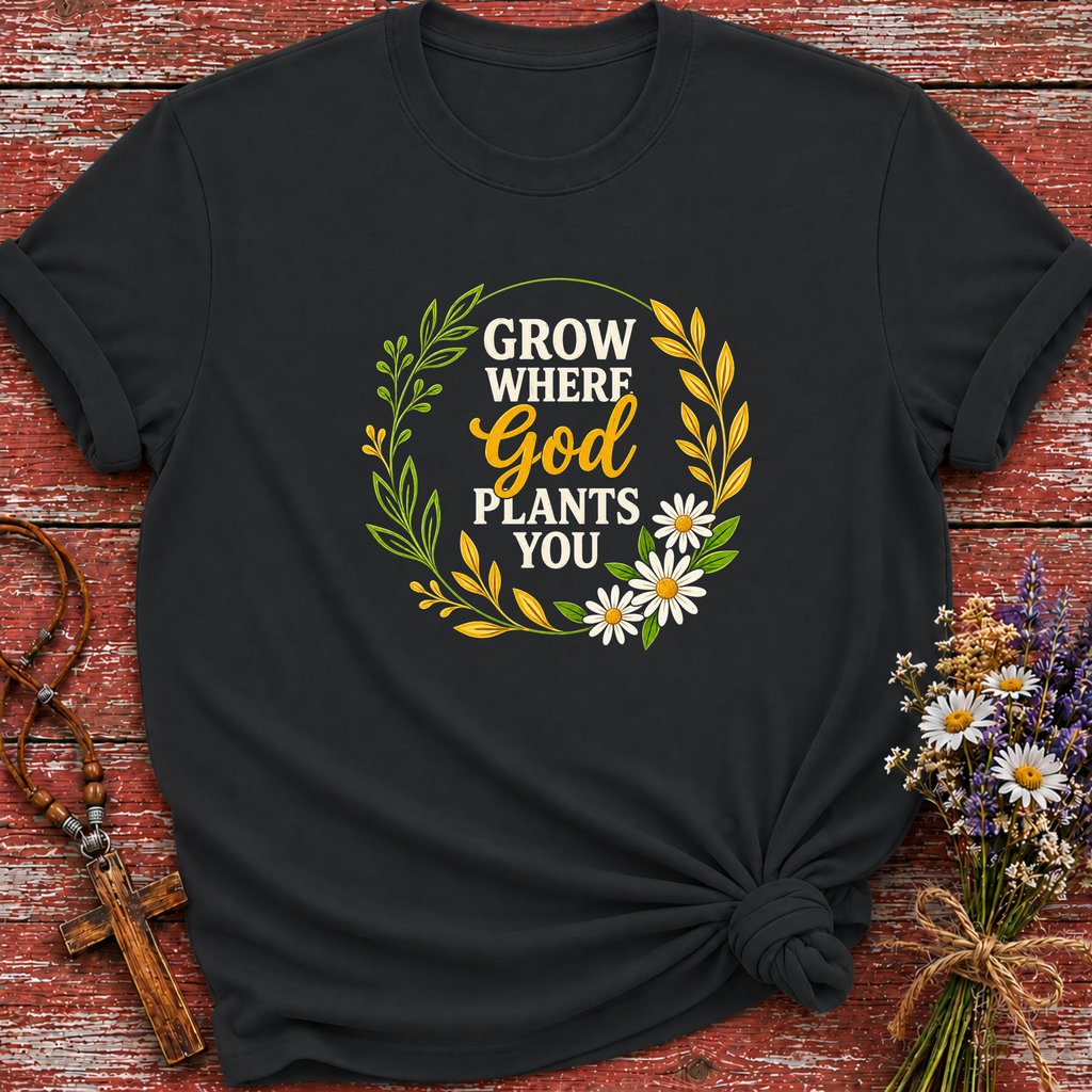 Grow Where God Plants You 2 T-Shirt
