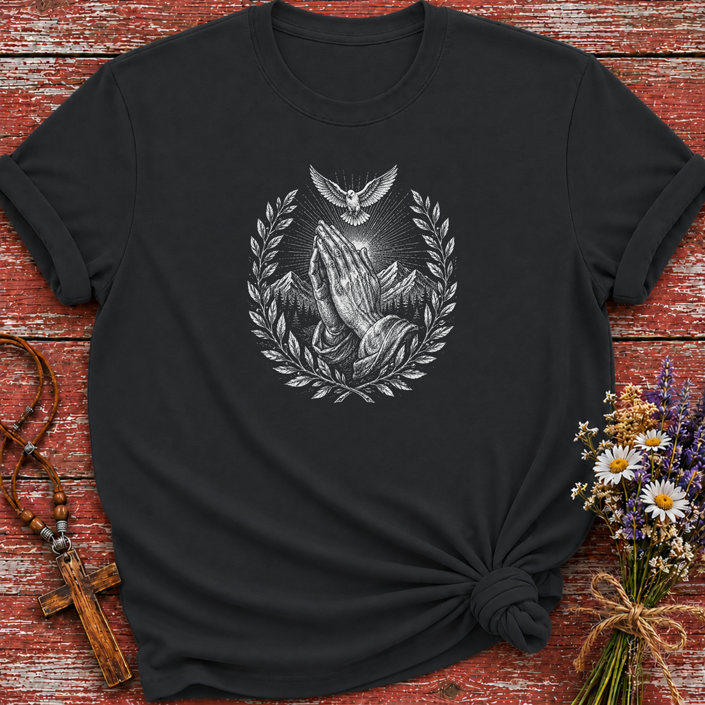 Prayer Hands Dove T-Shirt
