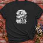 I Like Horses and 3 People T-Shirt