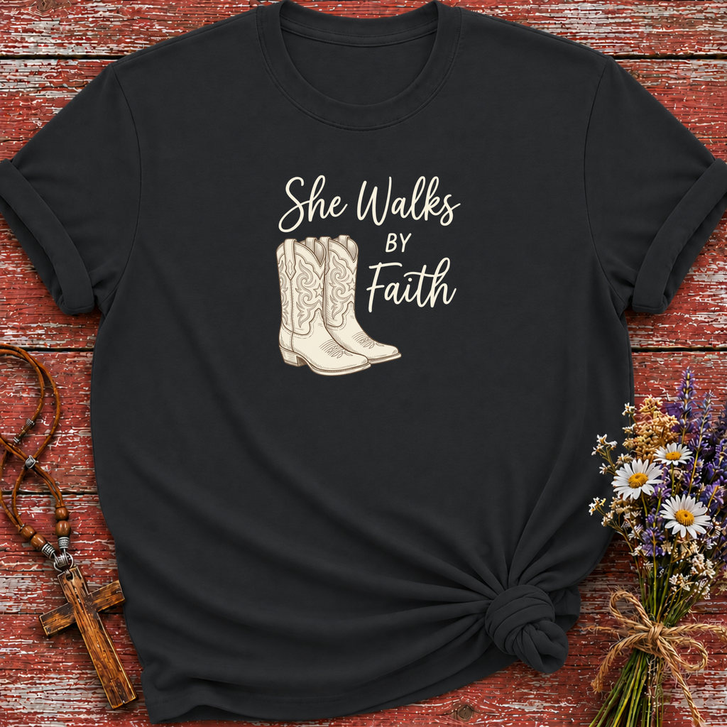 She Walks By Faith T-Shirt