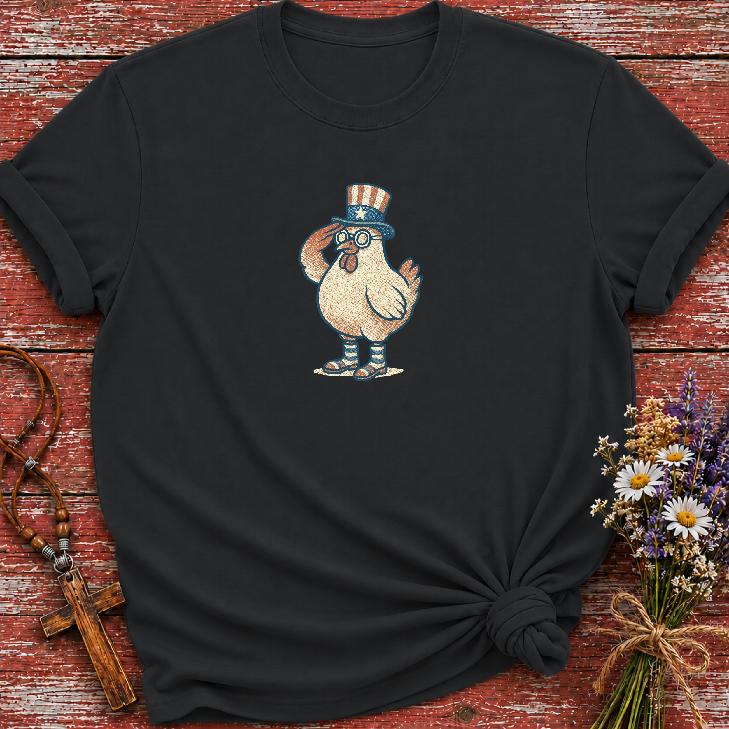 Patriotic Chicken T-Shirt