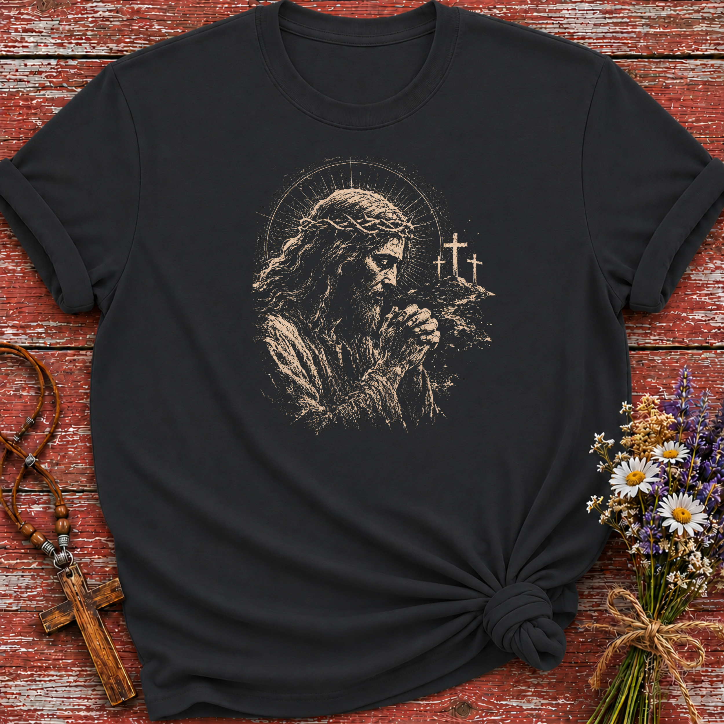 Jesus Praying T-Shirt