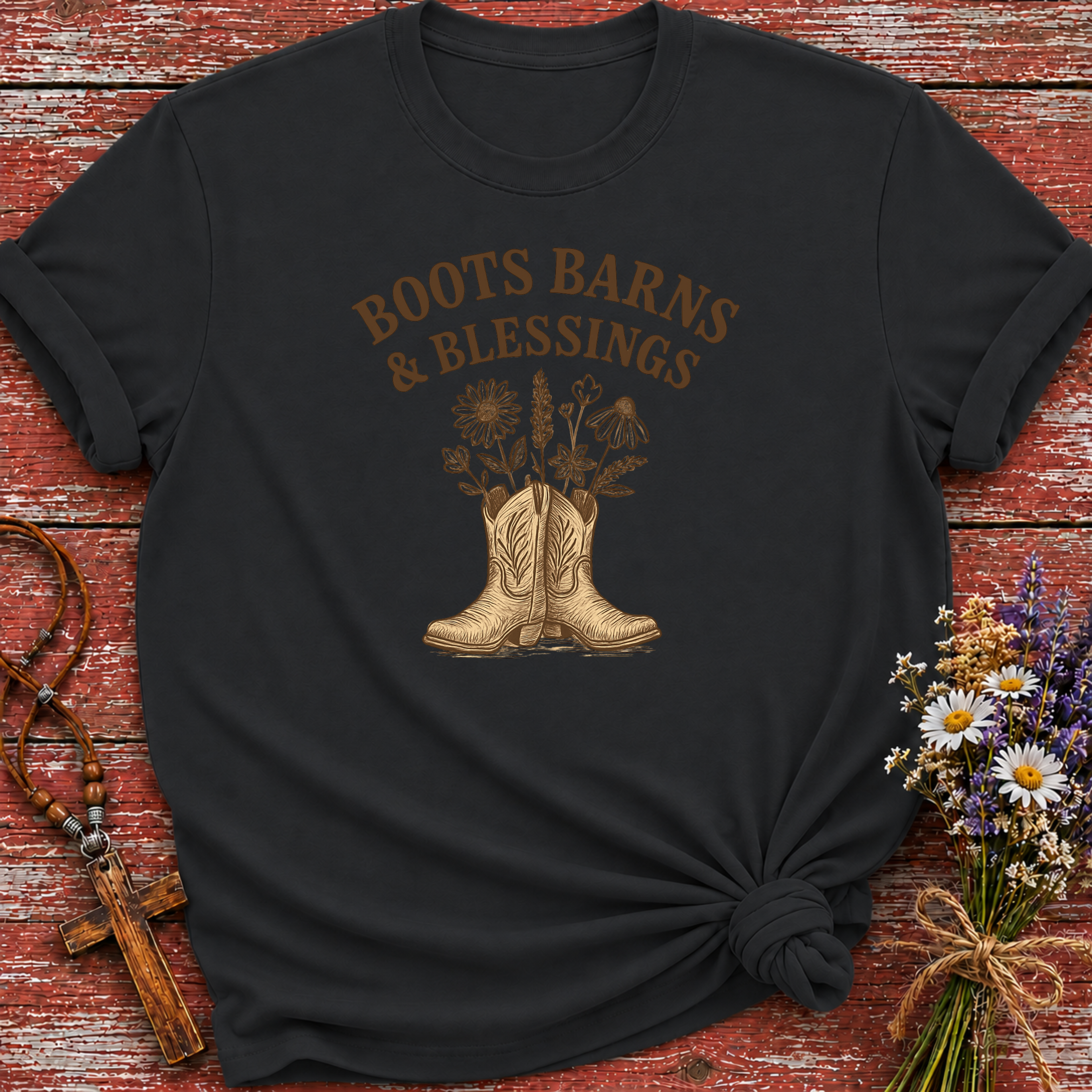Boots Barns and Blessings T-Shirt