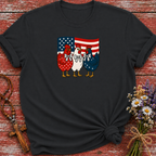 Patriotic Chickens USA Flag T-Shirt