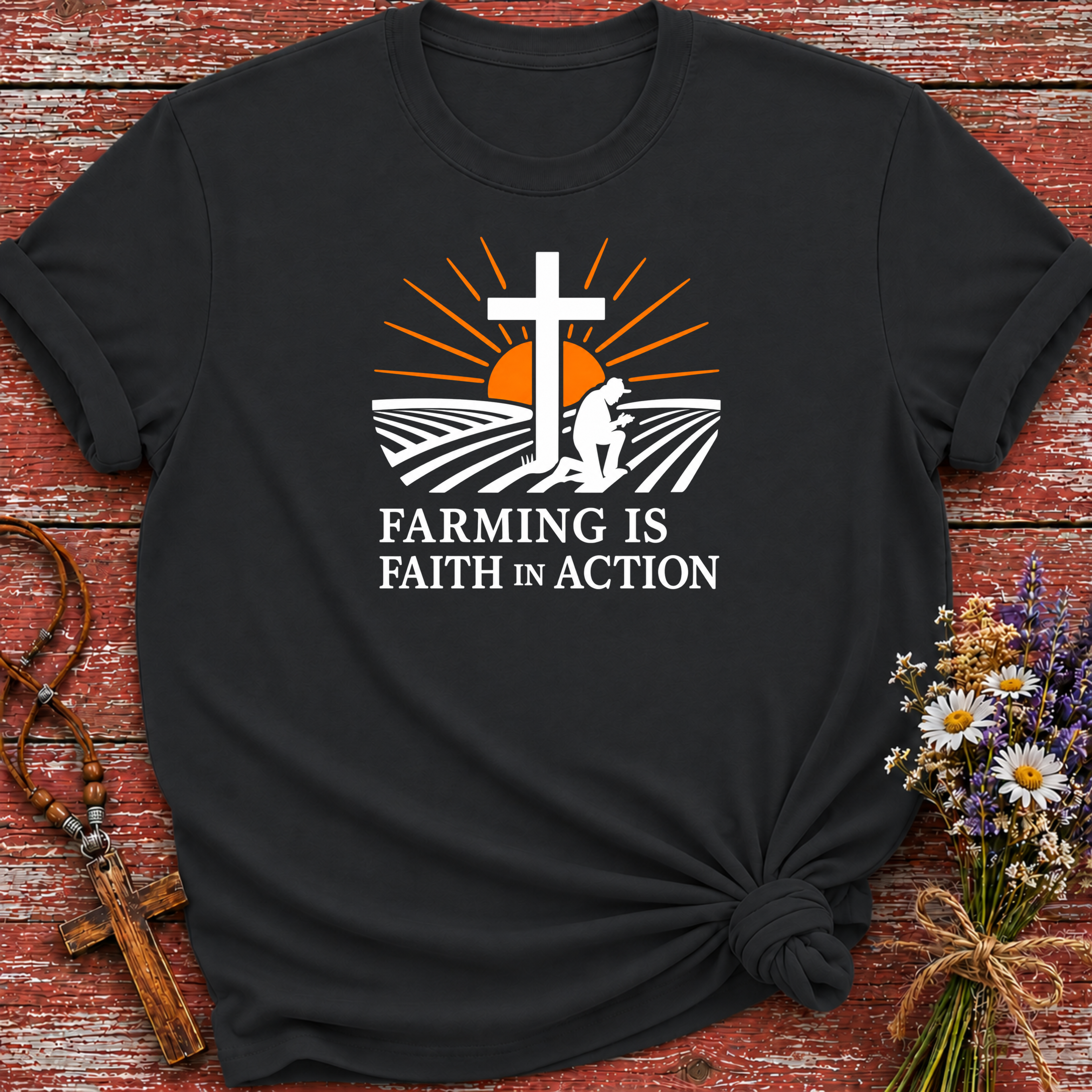 Farming Is Faith In Action T-Shirt