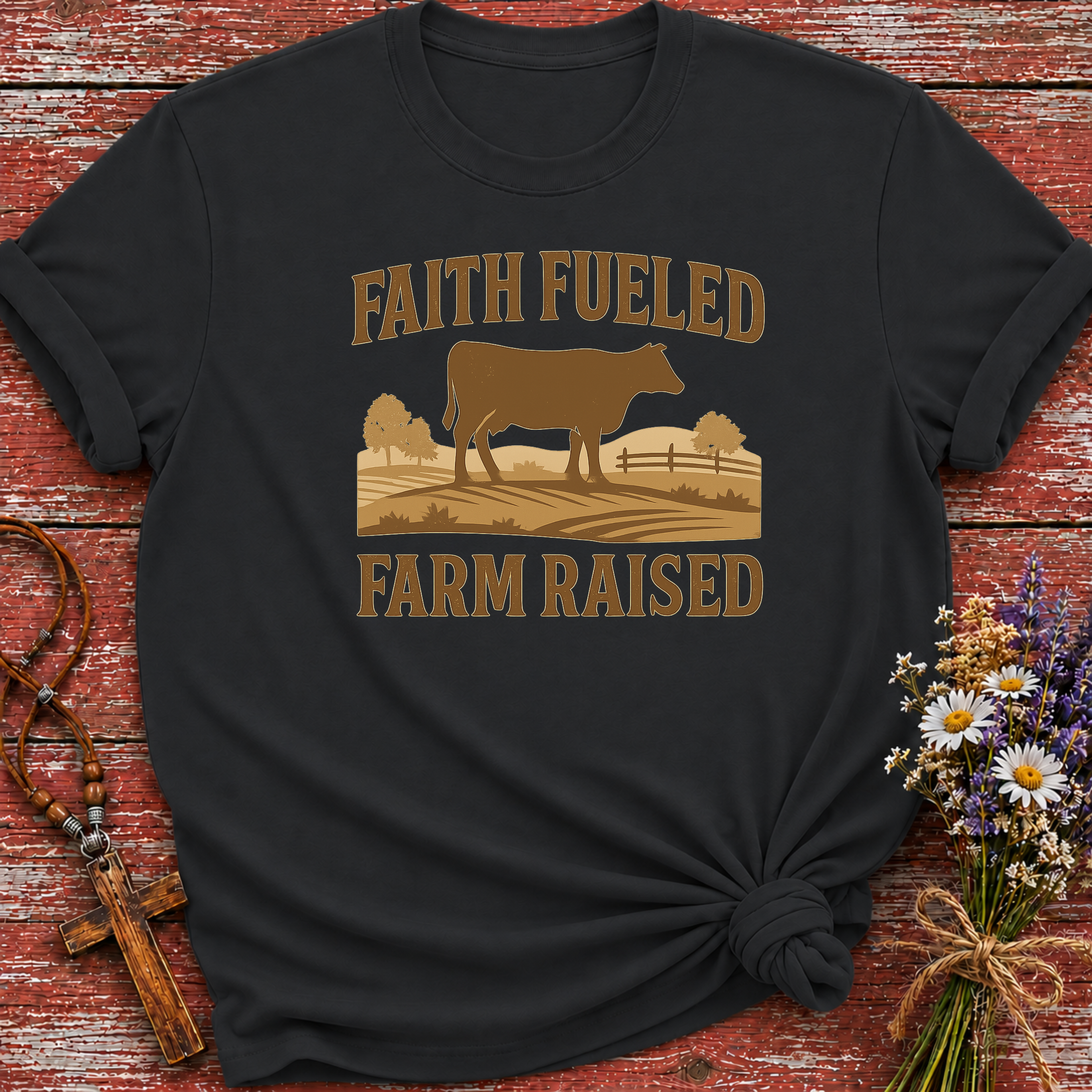 Faith Fueled Farm Raised T-Shirt