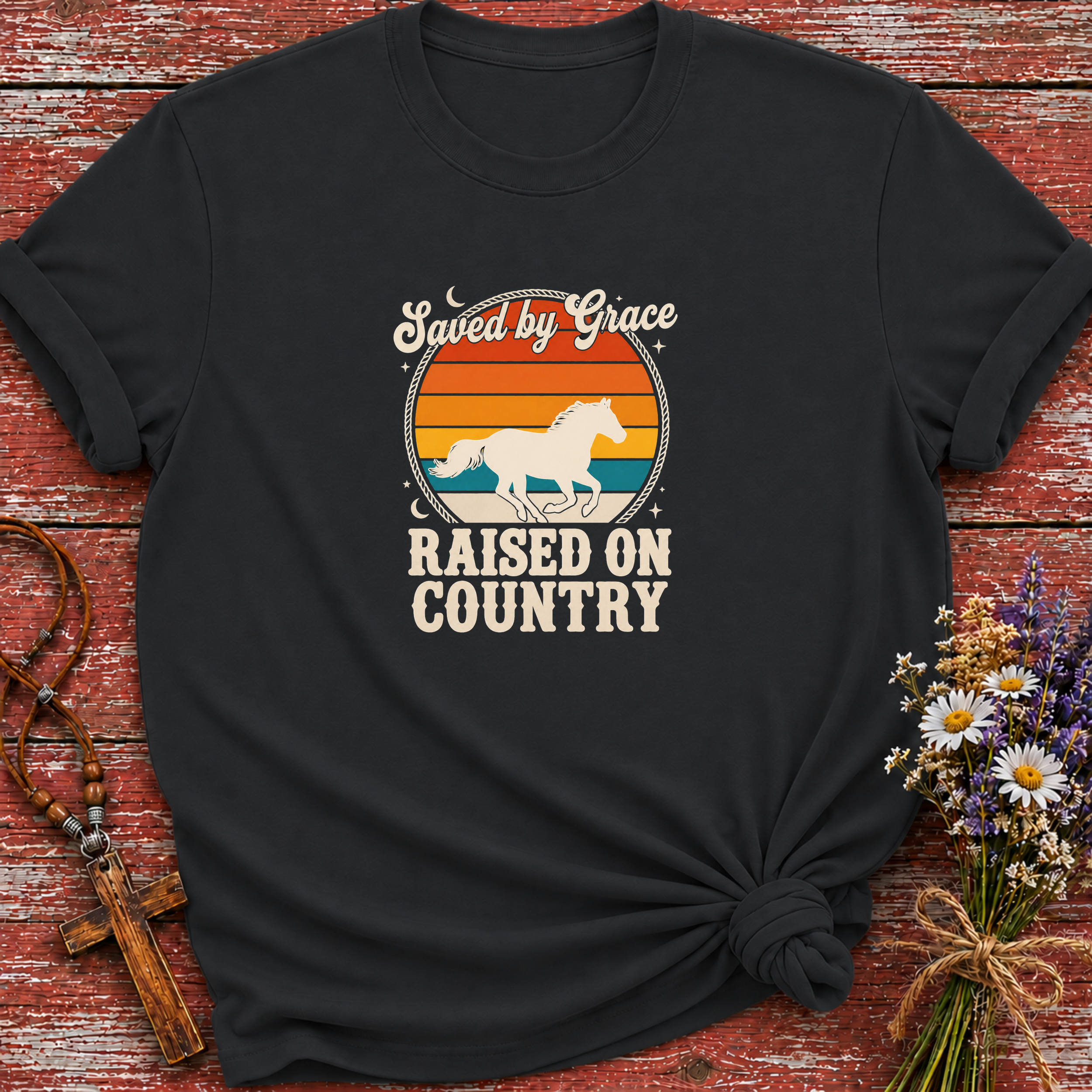 Saved By Grace Horse T-Shirt