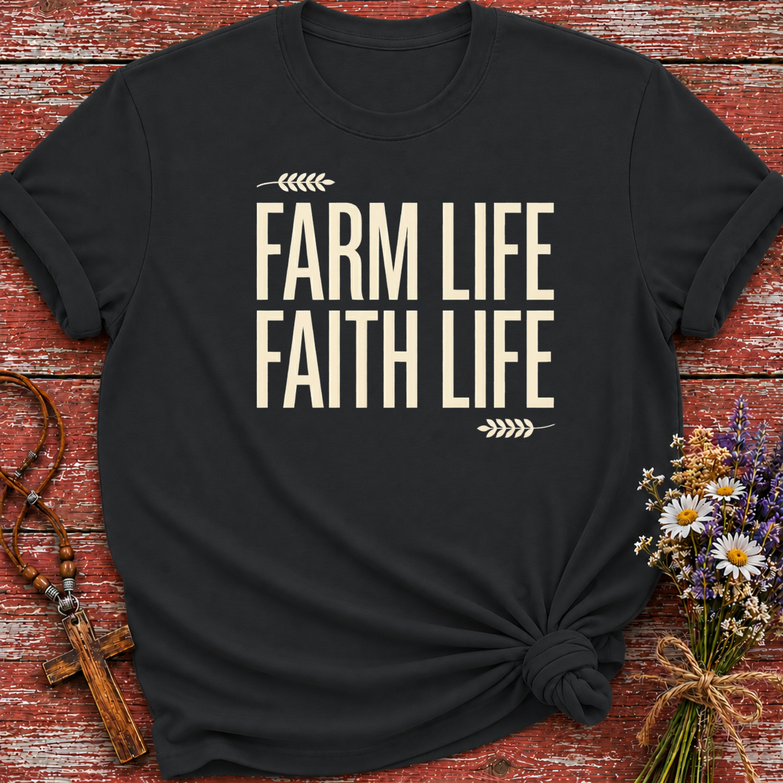 Farm Life Faith Life T-Shirt