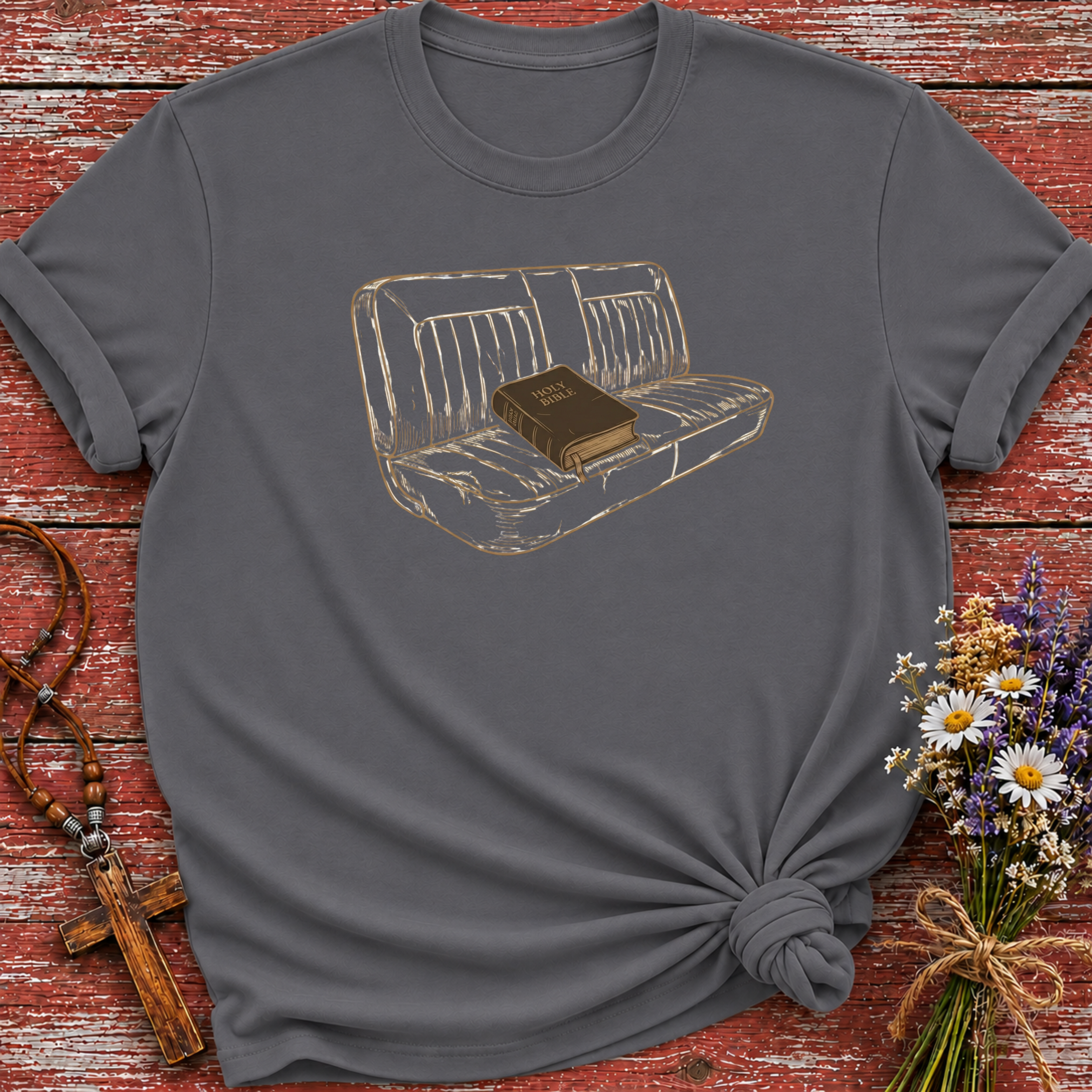 Bible In The Truck Seat T-Shirt