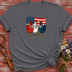 Patriotic Chickens USA Flag T-Shirt