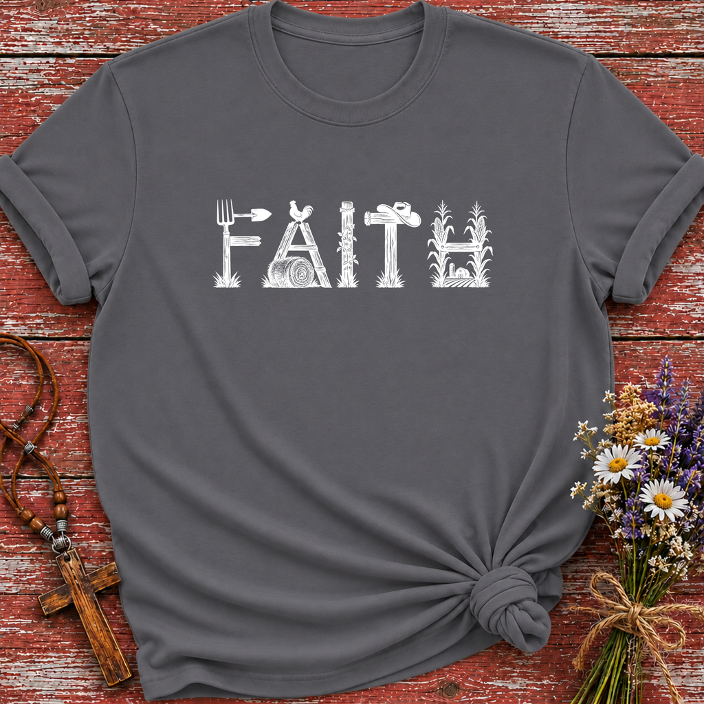 Faith Farm Letters T-Shirt