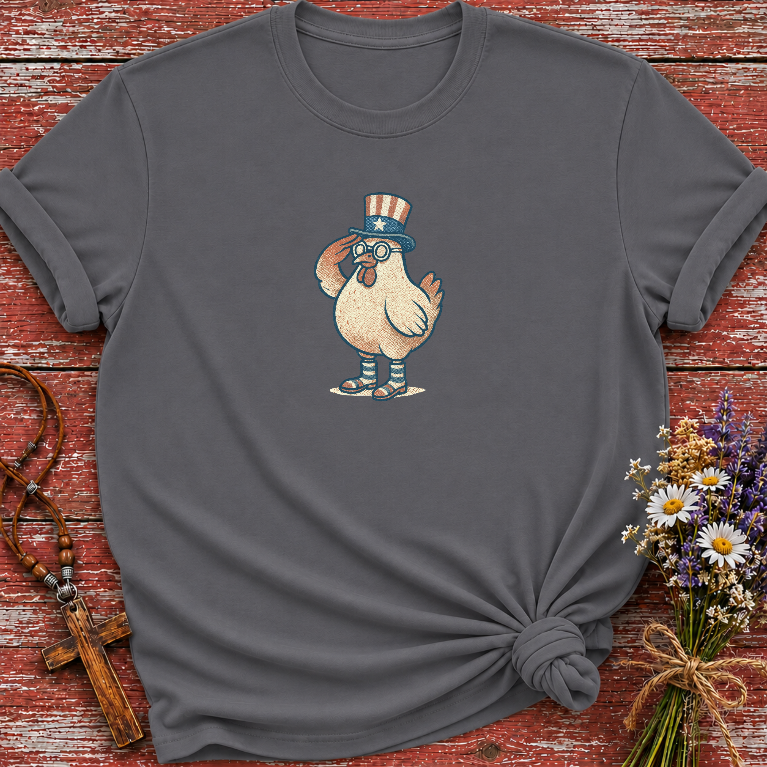Patriotic Chicken T-Shirt