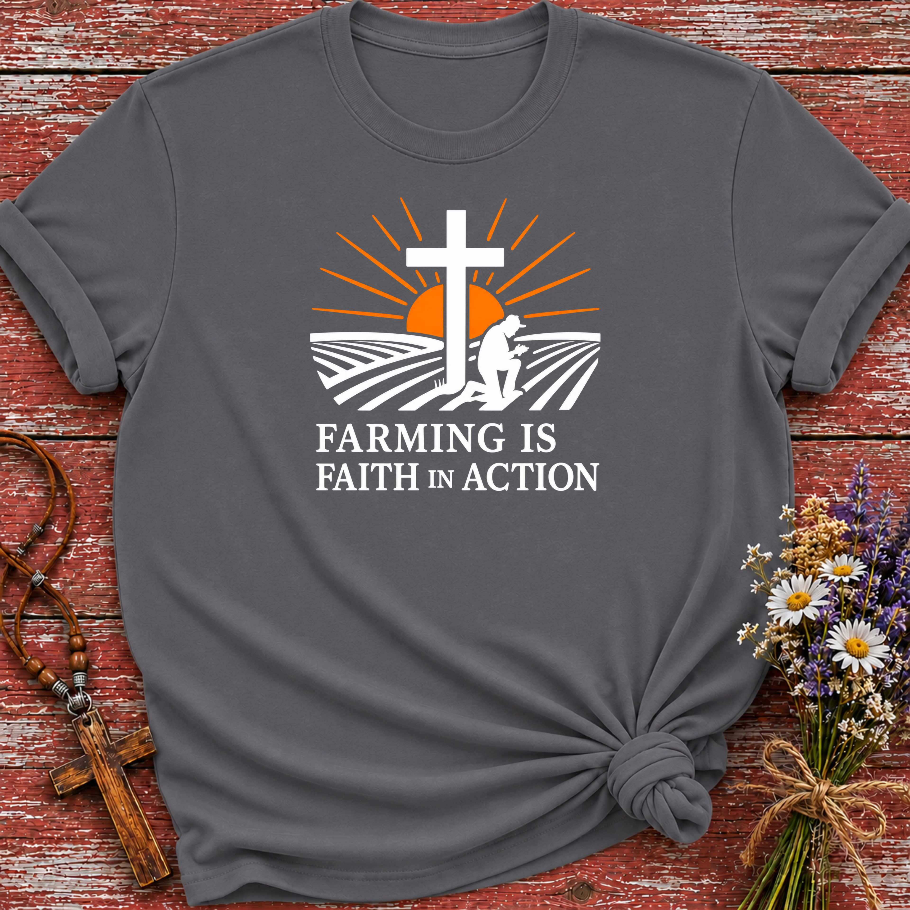 Farming Is Faith In Action T-Shirt