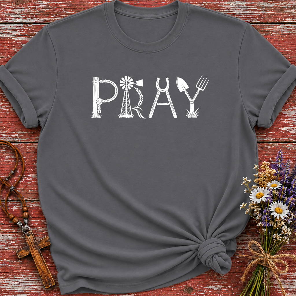 Pray Farm Letters T-Shirt