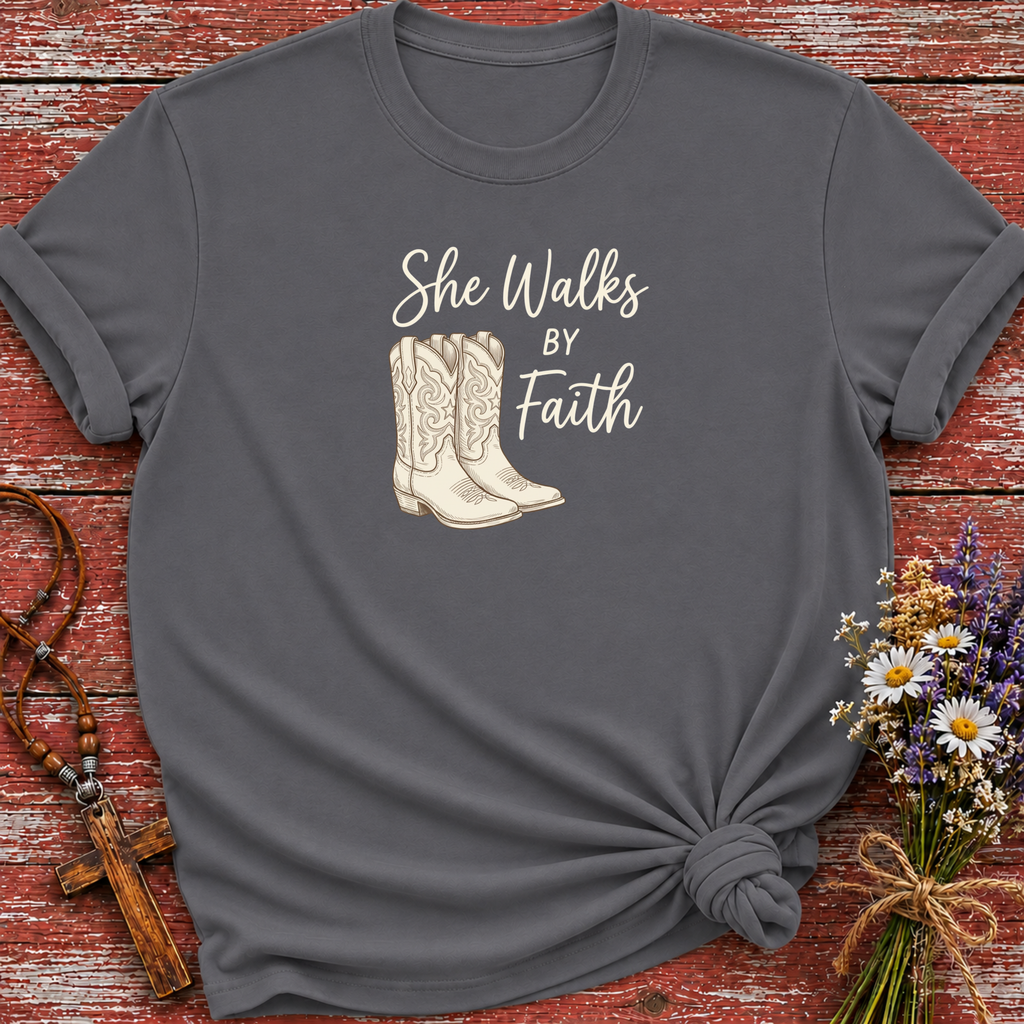 She Walks By Faith T-Shirt