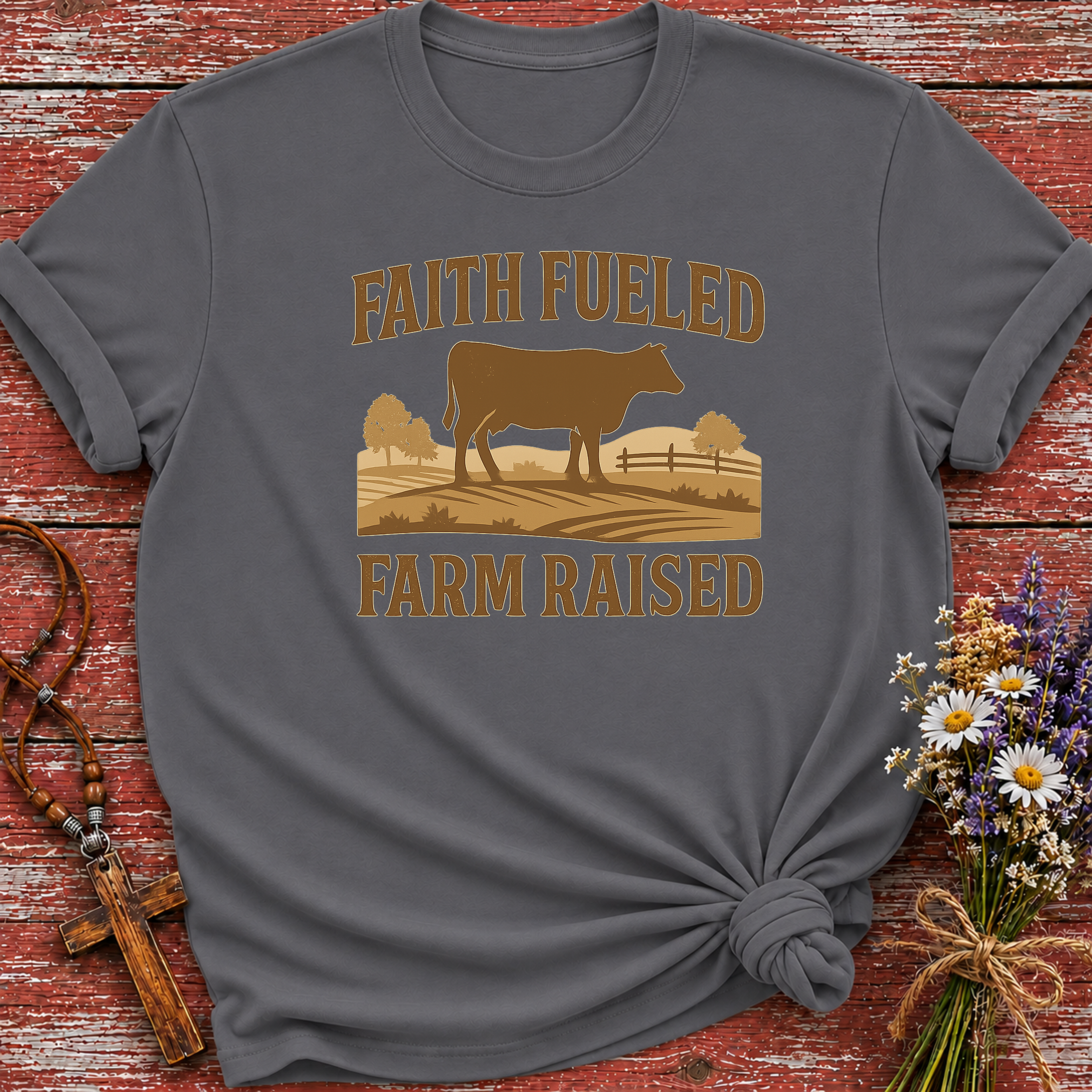 Faith Fueled Farm Raised T-Shirt