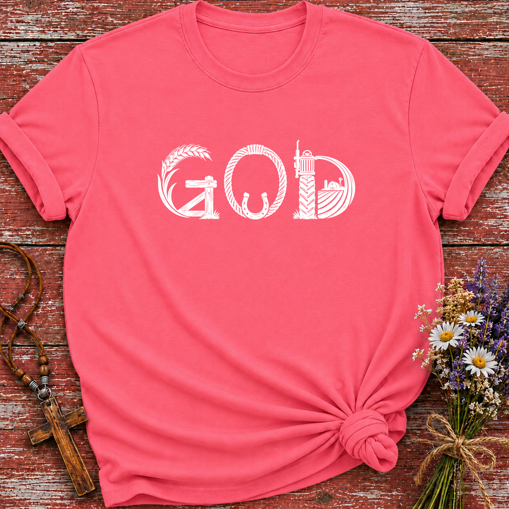 God Farm Letters T-Shirt