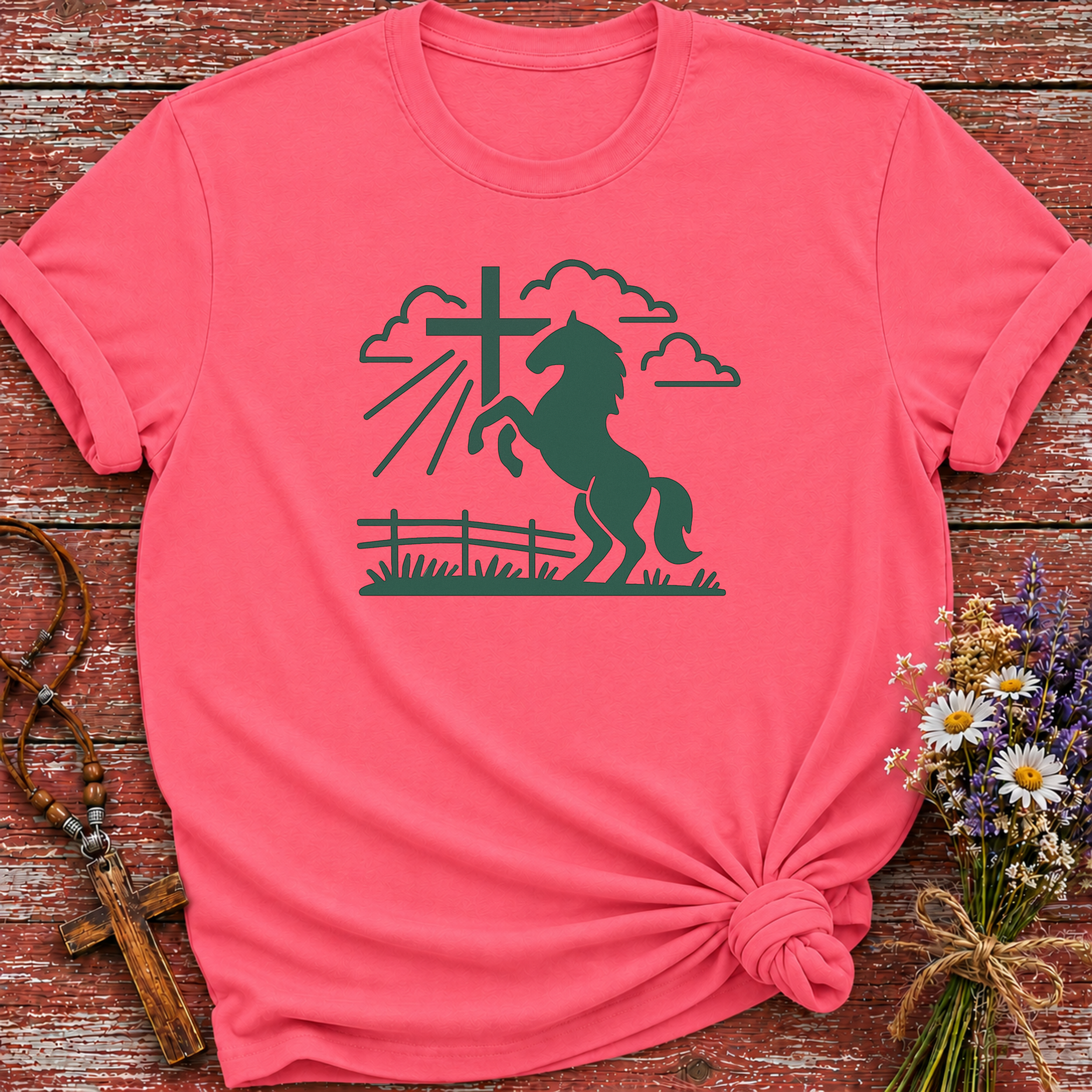 Horse Cross T-Shirt