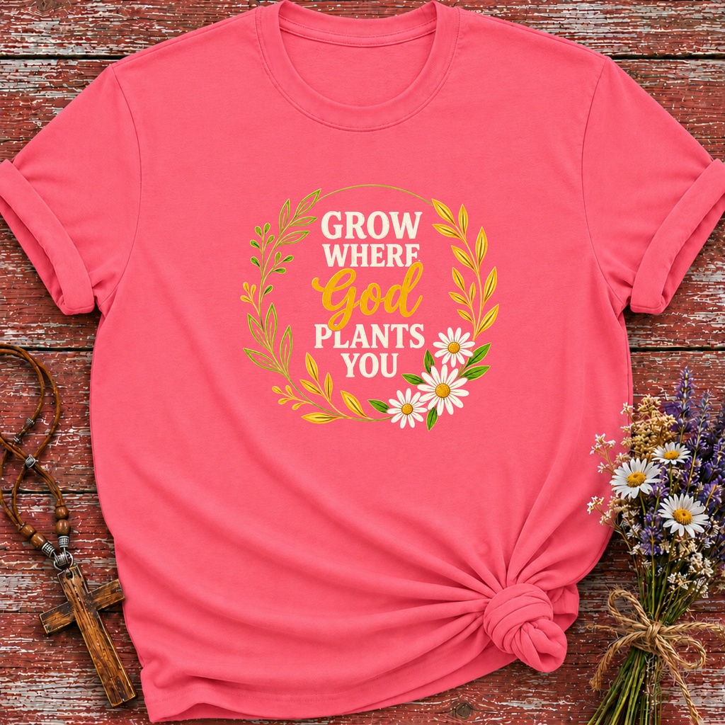 Grow Where God Plants You 2 T-Shirt