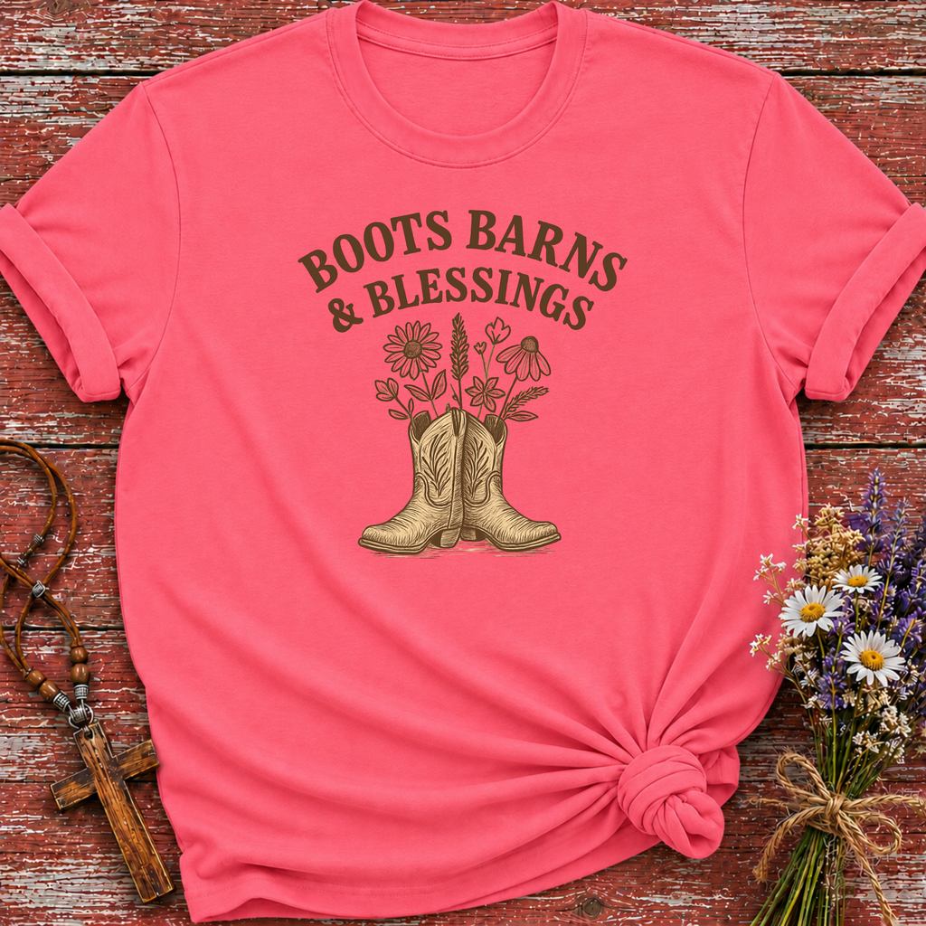 Boots Barns and Blessings T-Shirt