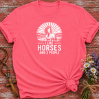 I Like Horses and 3 People T-Shirt