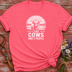 I Like Cows and 3 People T-Shirt