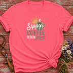 Sippin Coffe Seekin Jesus T-Shirt