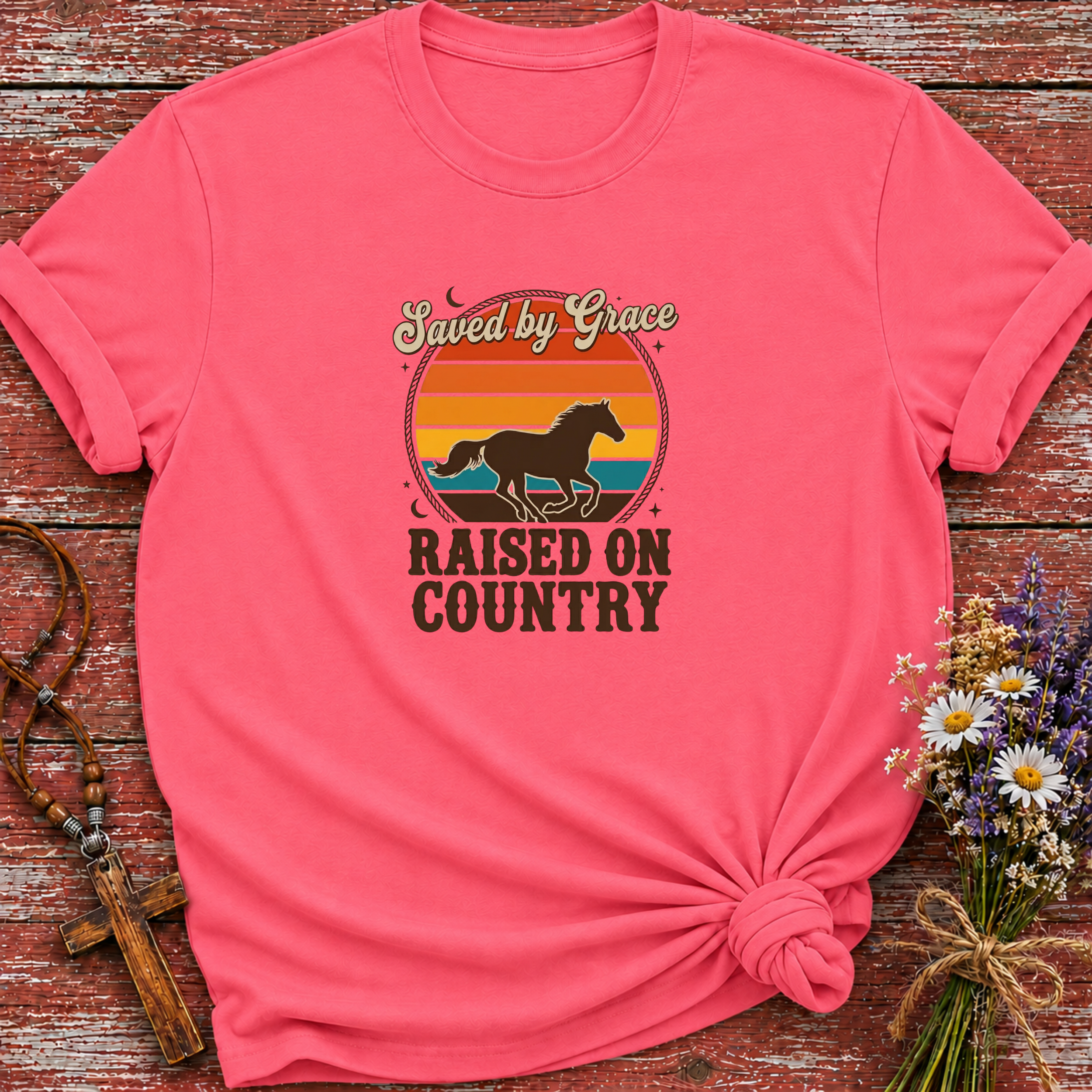 Saved By Grace Horse T-Shirt