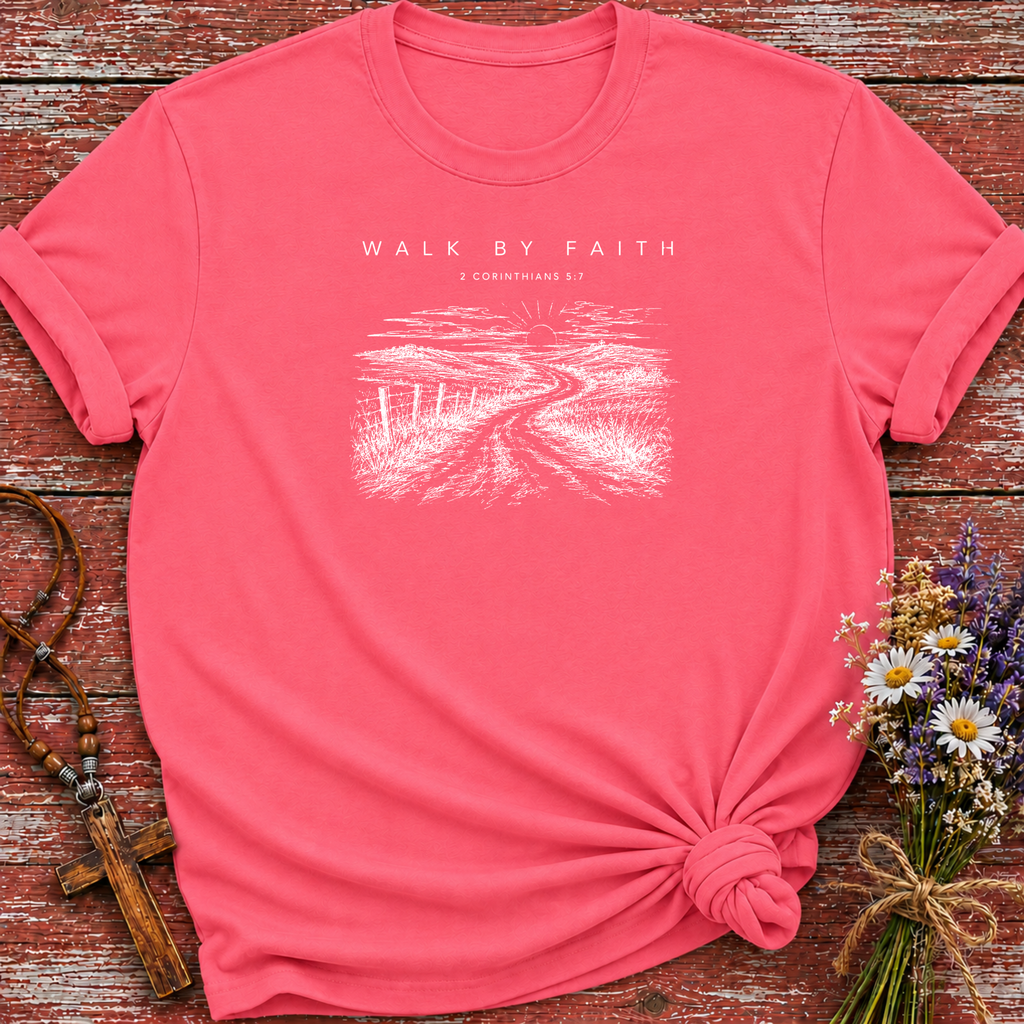 Walk By Faith Sunset T-Shirt