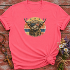 Patriotic Highland Cow T-Shirt