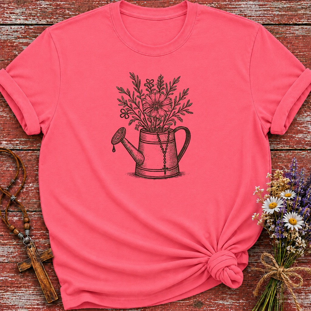 Flower Pale Rosary T-Shirt