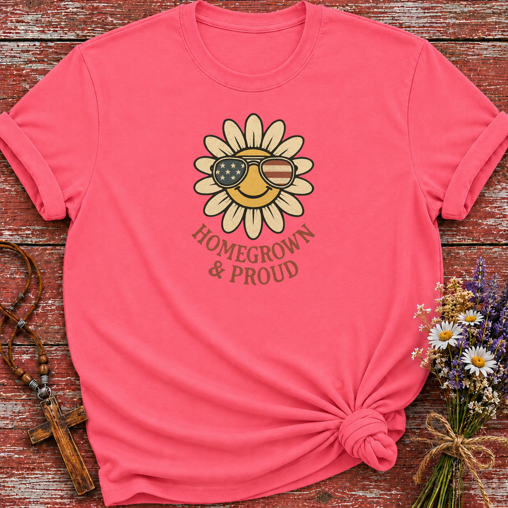 Daisy With USA Flag T-Shirt