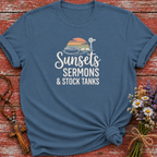 Sunsets Sermons & Stocktanks T-Shirt