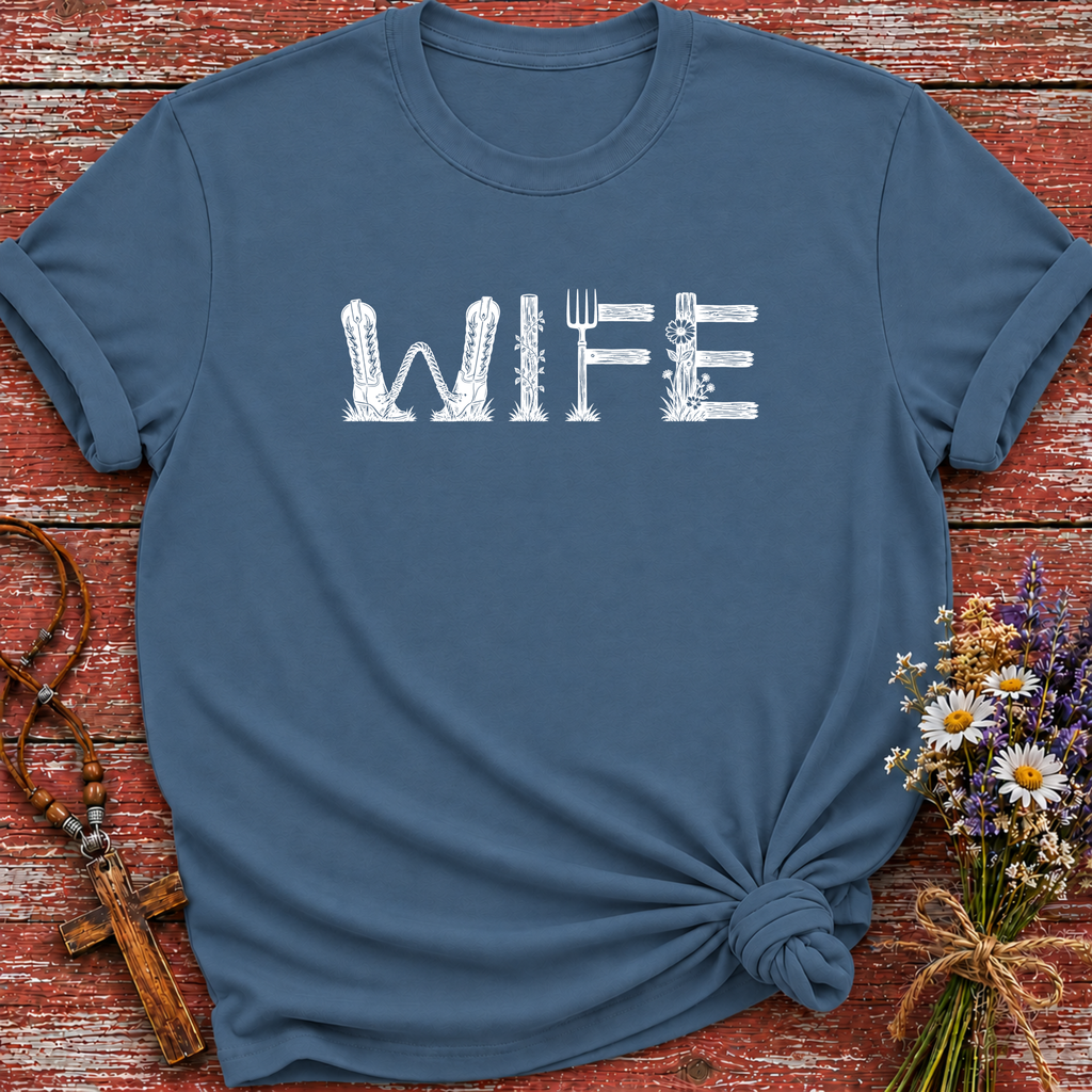 Wife Farm Letters T-Shirt