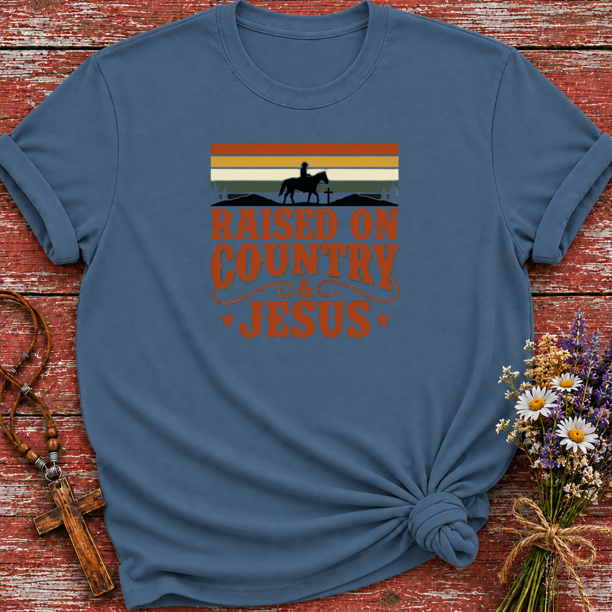 Raised on Country & Jesus T-Shirt