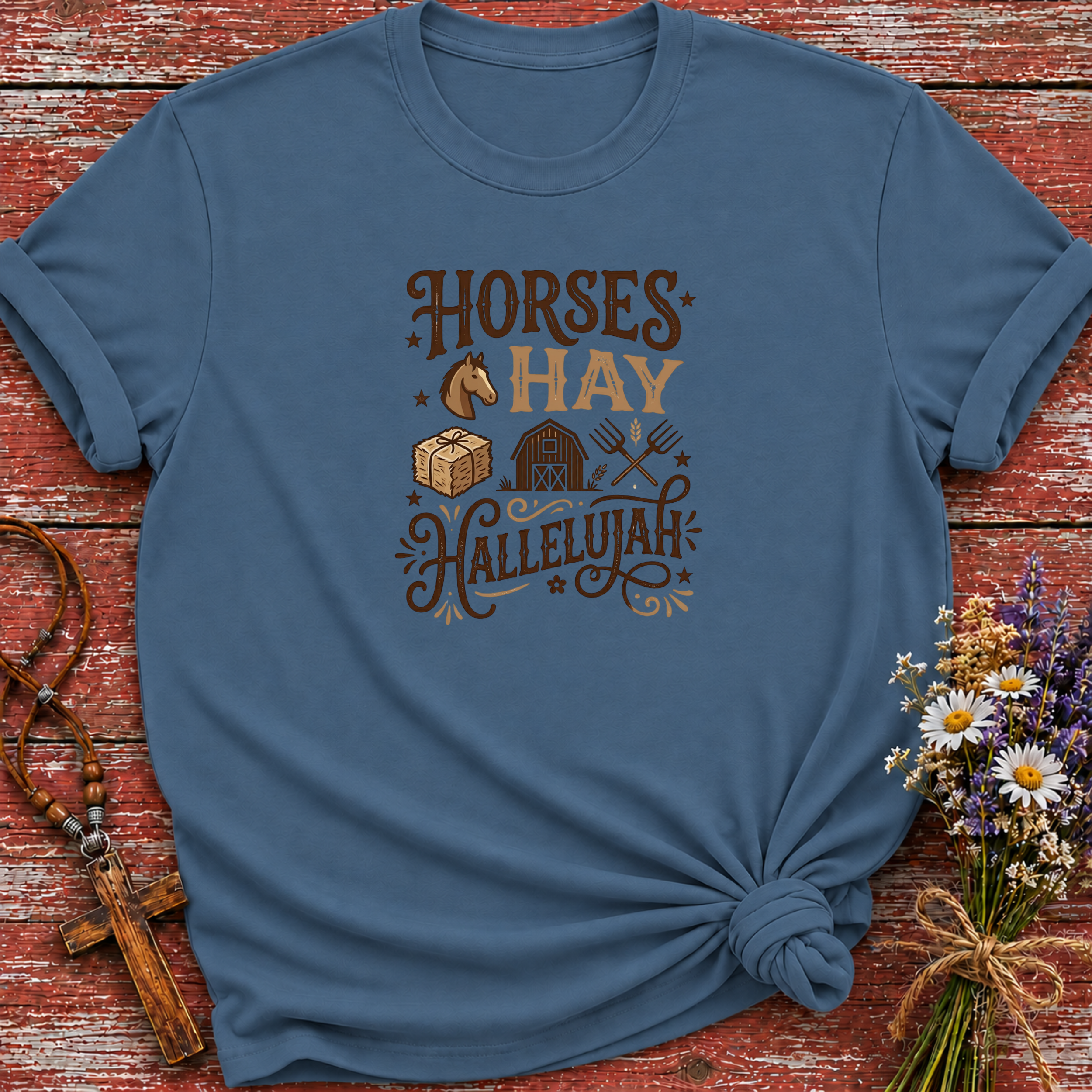 Horses Hay Hallelujah T-Shirt