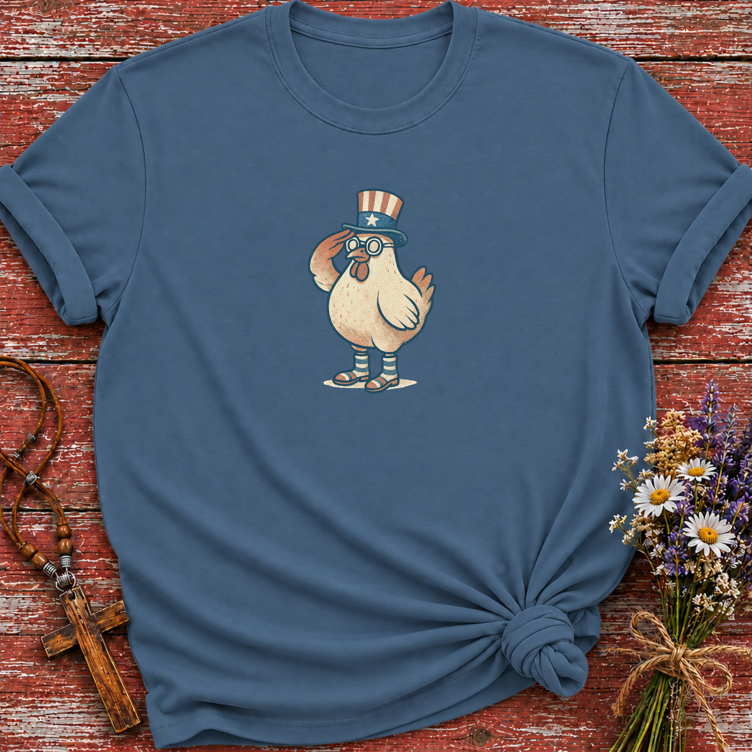 Patriotic Chicken T-Shirt
