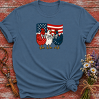 Patriotic Chickens USA Flag T-Shirt