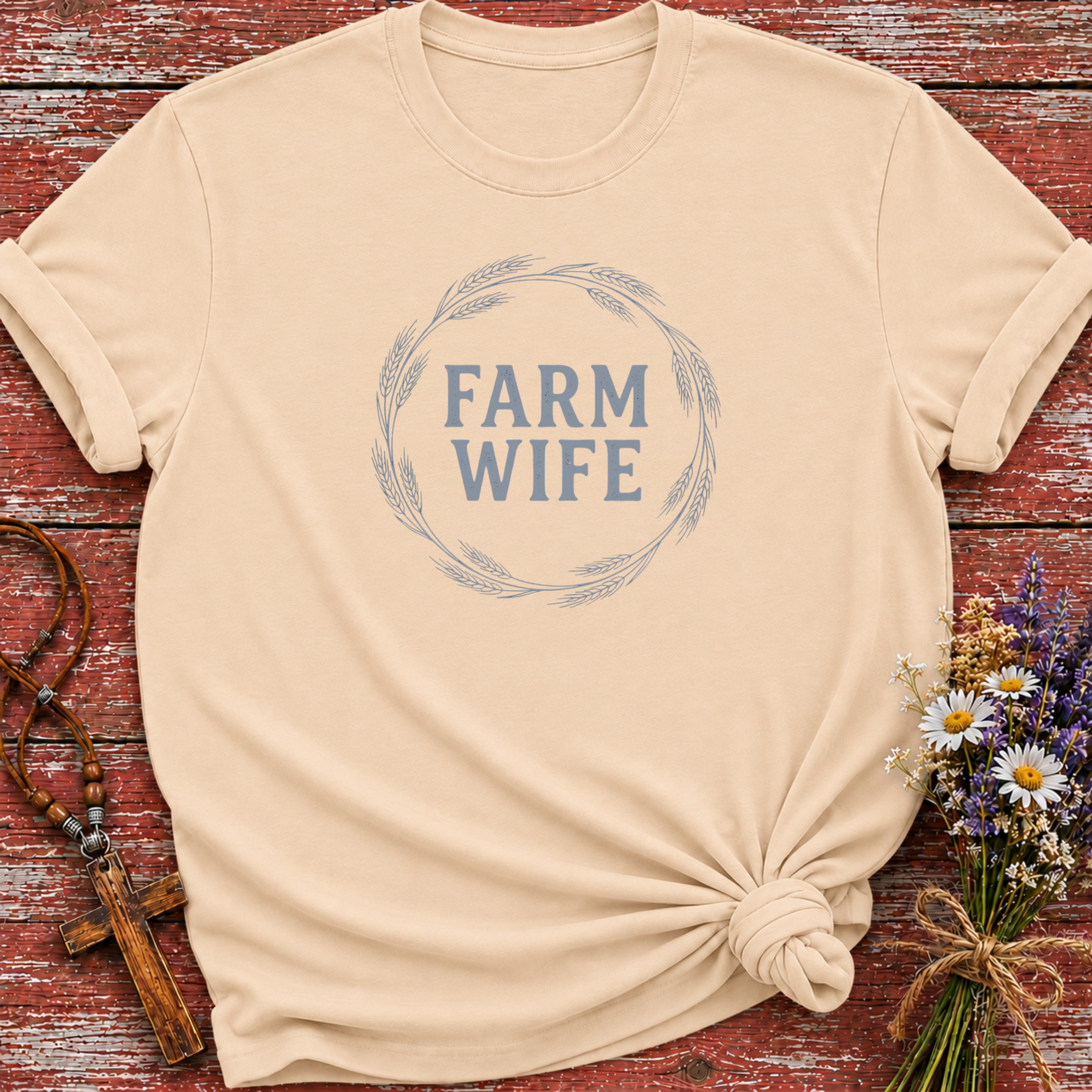 Farm Wife Wreath T-Shirt