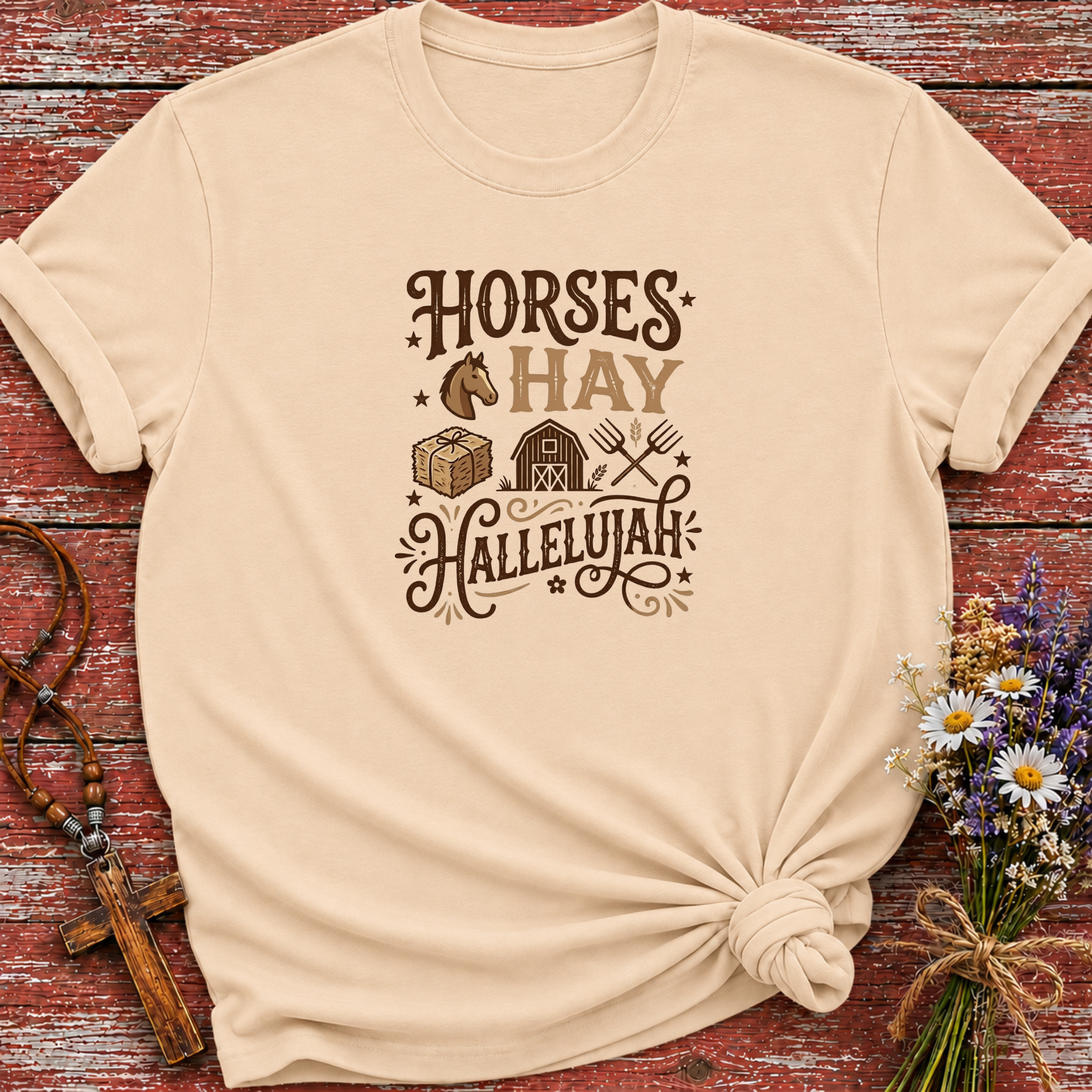 Horses Hay Hallelujah T-Shirt