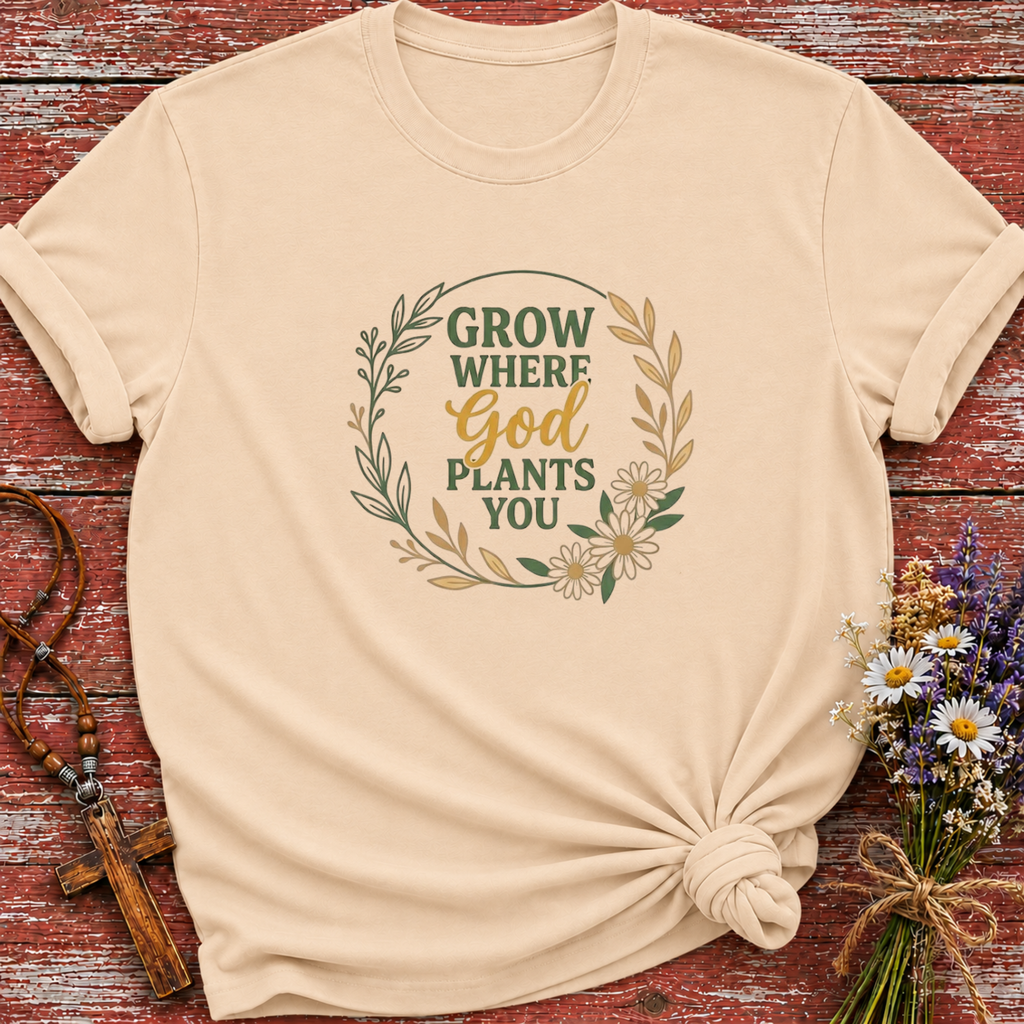 Grow Where God Plants You 2 T-Shirt