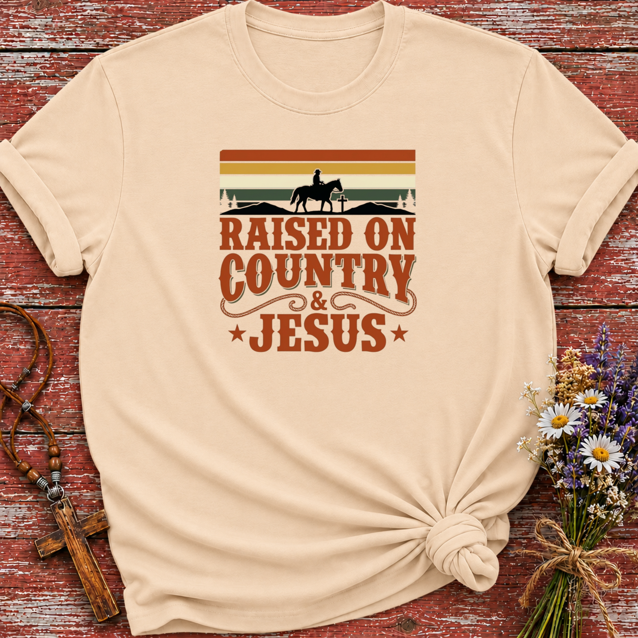 Raised on Country & Jesus T-Shirt
