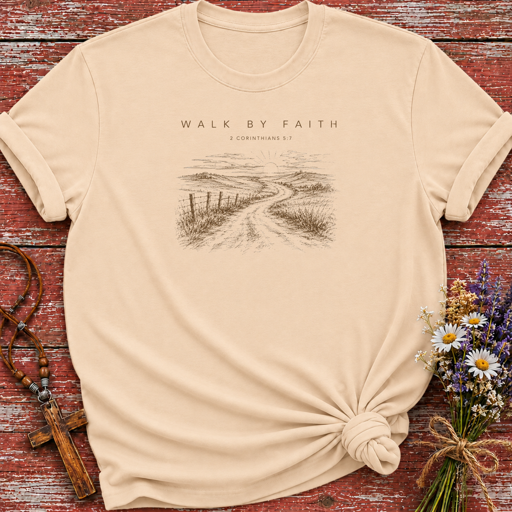 Walk By Faith Sunset T-Shirt