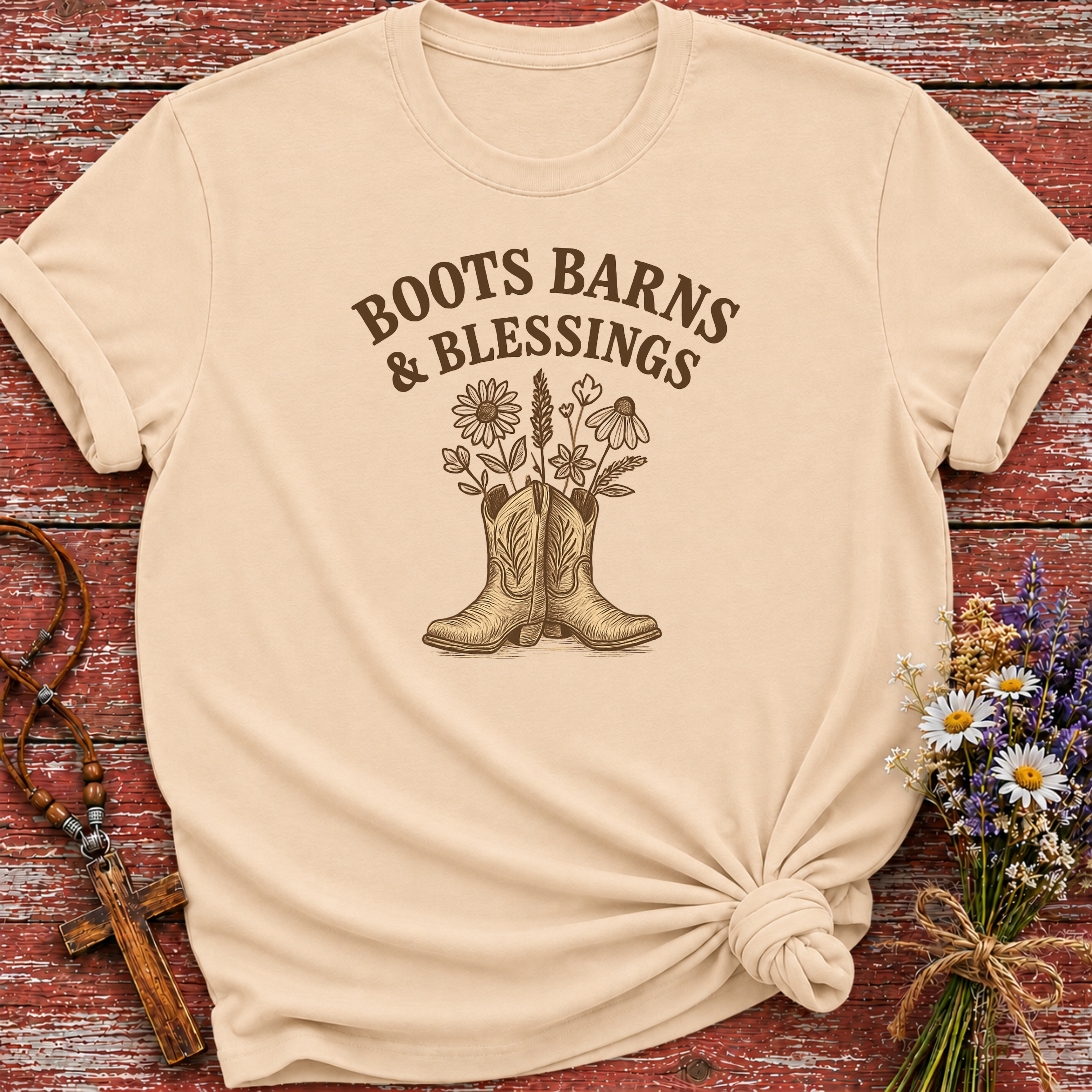Boots Barns and Blessings T-Shirt