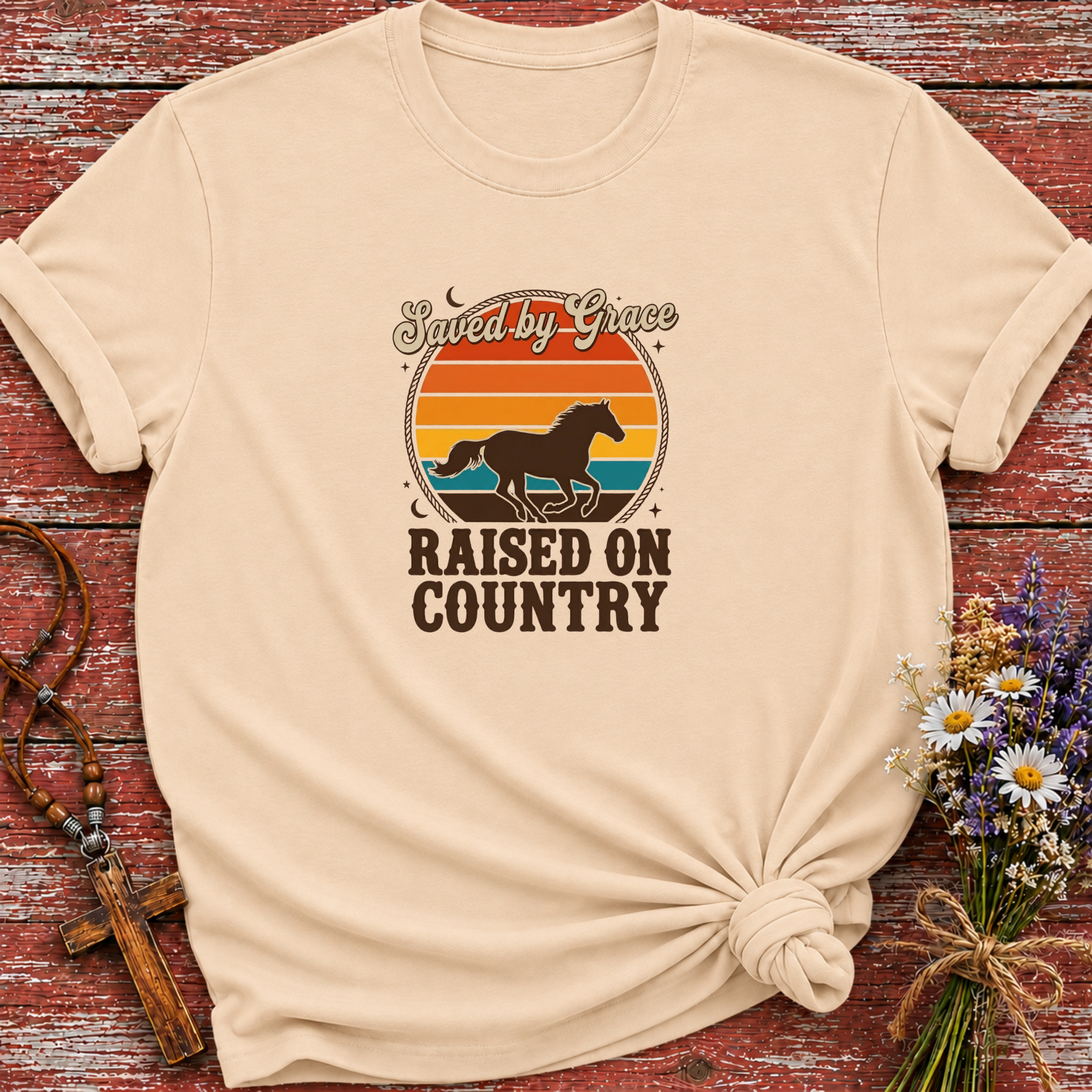 Saved By Grace Horse T-Shirt