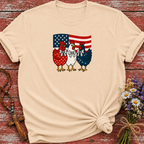 Patriotic Chickens USA Flag T-Shirt