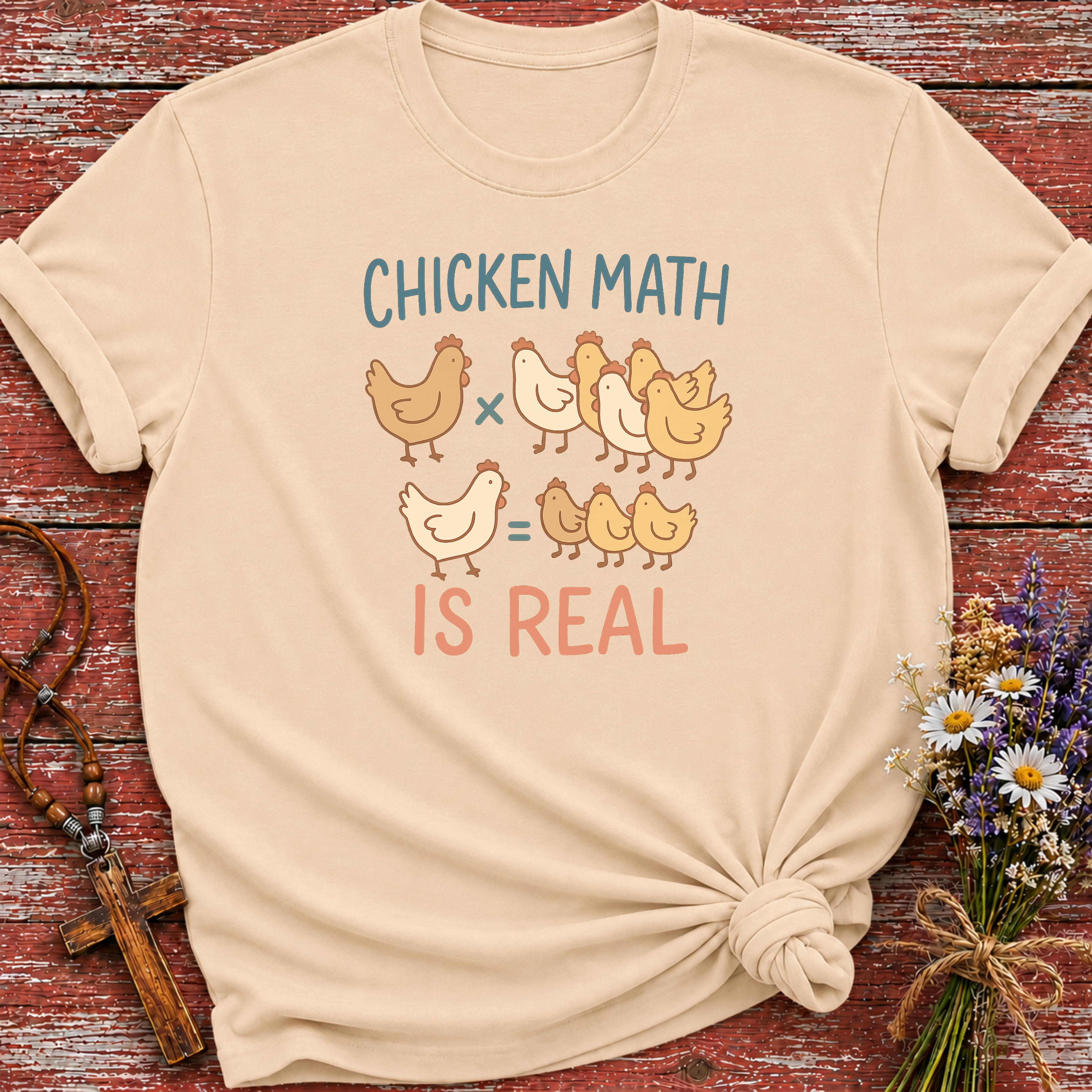 Chicken Math is Real T-Shirt