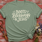 Boots Blessings & Jesus 2 T-Shirt