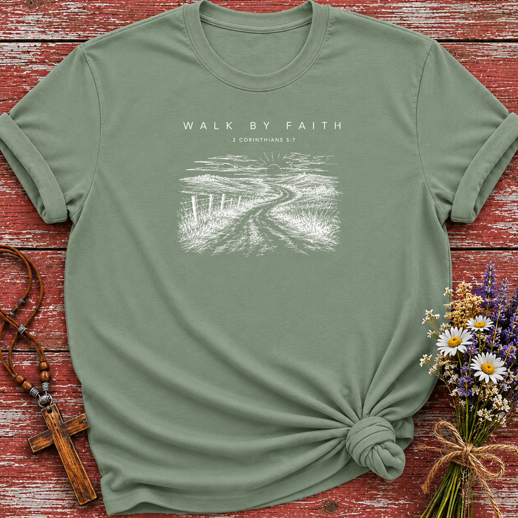 Walk By Faith Sunset T-Shirt